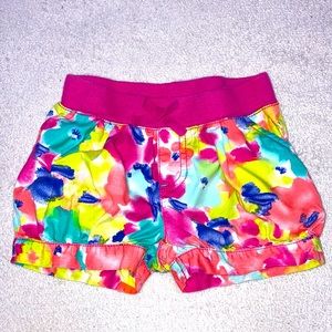 Target Girl’s Bright Flower Poofy Pull-on Short 3T